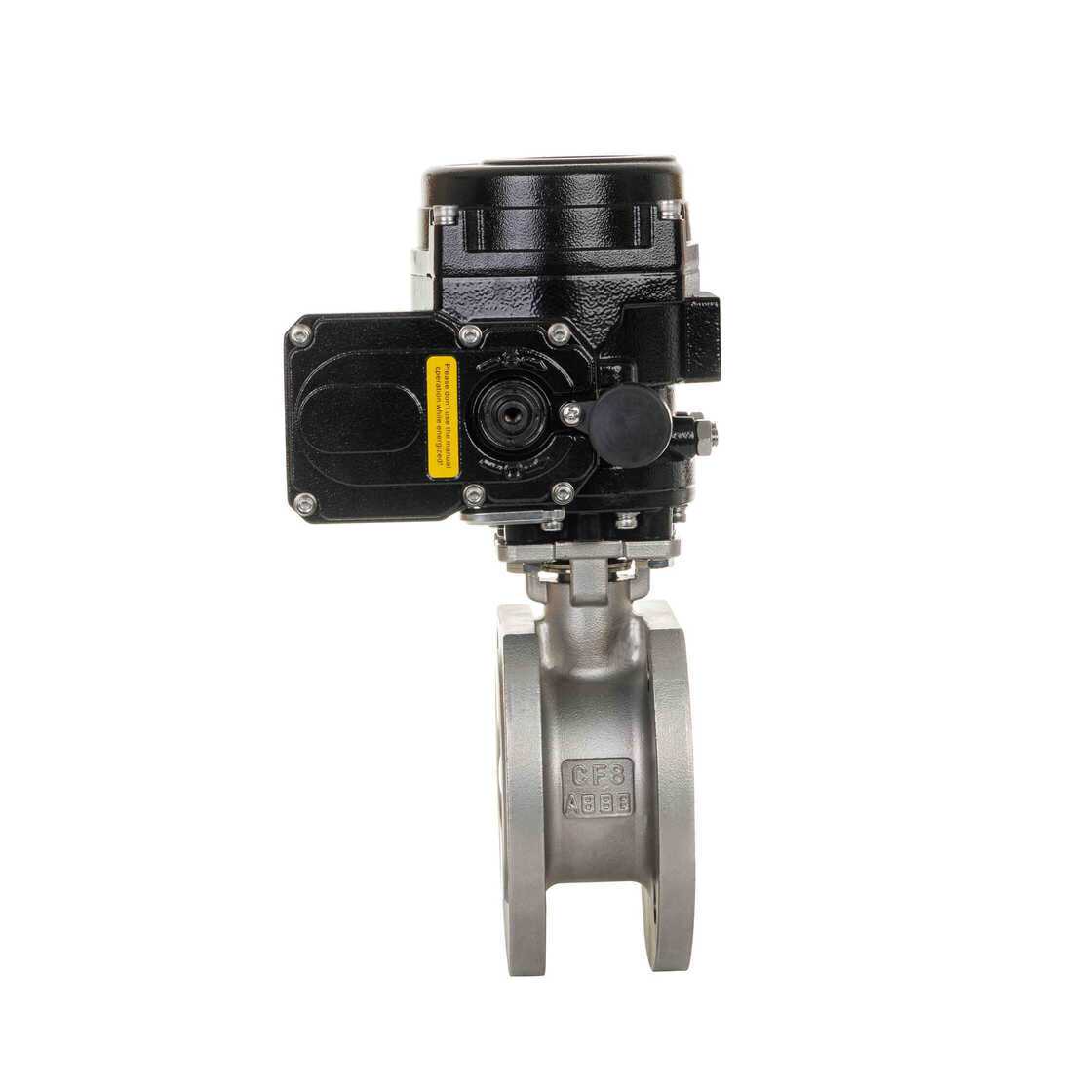 不锈钢电动法兰硬密封蝶阀 不锈钢电动法兰硬密封蝶阀